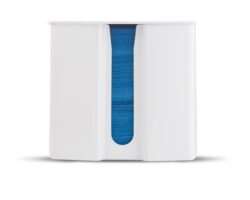 Θήκη πετσετών με καπάκι λευκή