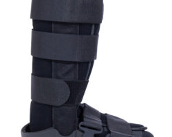 Μπότα Καταγμάτων Ψηλή Σταθερή / Μαύρη