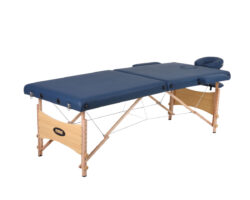 Ξύλινο πτυσσόμενο κρεβάτι μασάζ 2 τμημάτων με αξεσουάρ